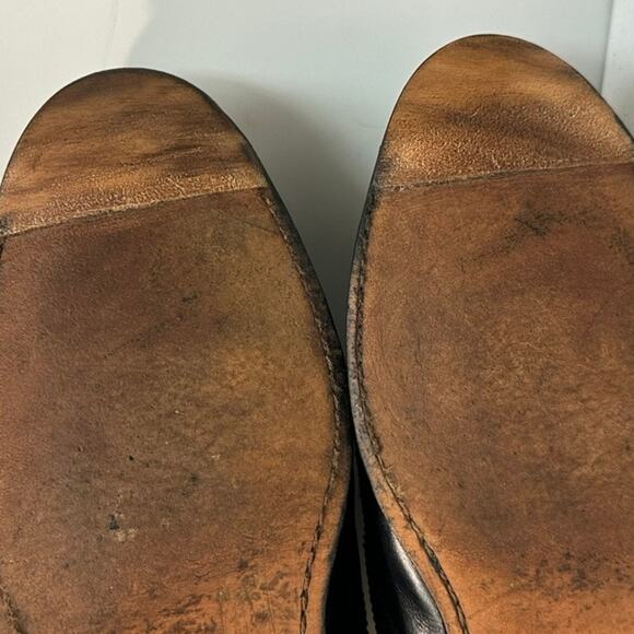 Rancourt & Co. x Ralph Lauren Wingtip Bal Oxford Black Calf Bench Made USA 9 D - Picture 13 of 14